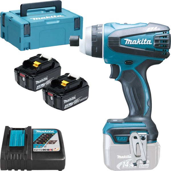 Makita Akku-Bohrschrauber-Set mit zwei Akkus, Ladegerät und Transportkoffer