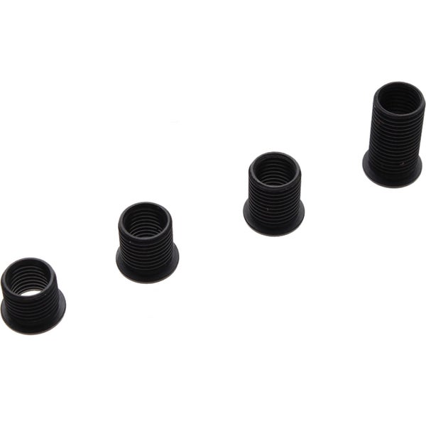 Vier Gewindereduzierstücke