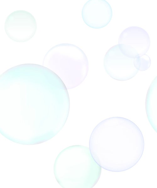 Illustration von transparenten Seifenblasen