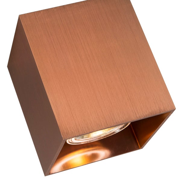 Quadratische Deckenleuchte aus Metall