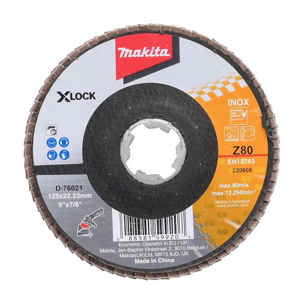 Makita Fächerschleifscheibe 125 mm Z80 - D-76021