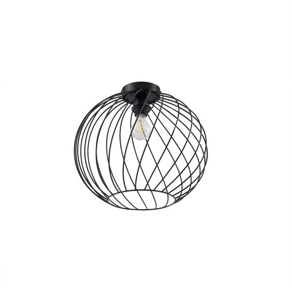 Lindby Deckenlampe Danika (Modern) in Schwarz aus Metall (1 flammig, E27) - Deckenleuchte Lampe Wohnzimmerleuchte