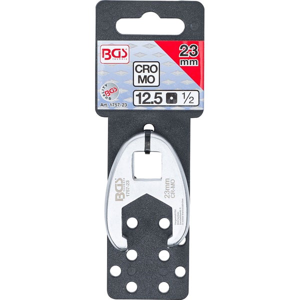 BGS Hahnenfußschlüssel Antrieb Innenvierkant 12,5 mm (1/2) SW 23 mm - 1757-23