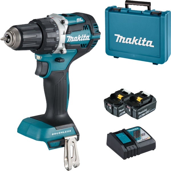 Makita Akku-Bohrschrauber Set mit Akkus, Ladegerät und Koffer