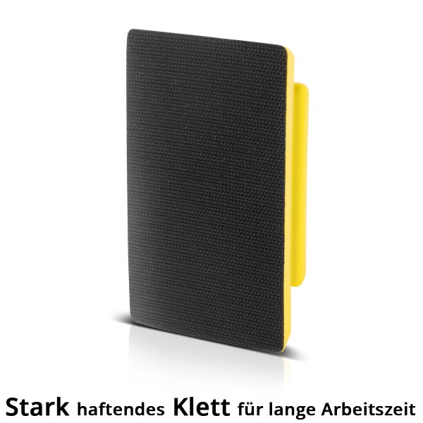 Schleifklotz mit Klettfixierung für Schleifpapier