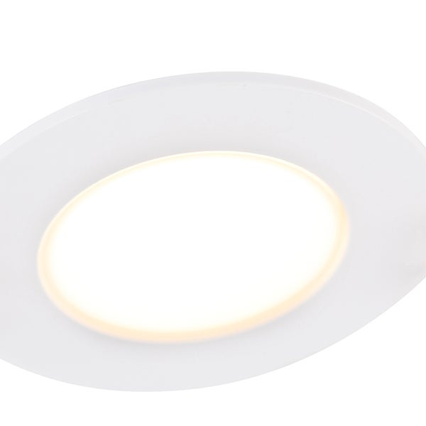 Set mit 6 Einbaustrahlern weiß inkl. Dim-to-Warm LED 7W IP65 - Blanca