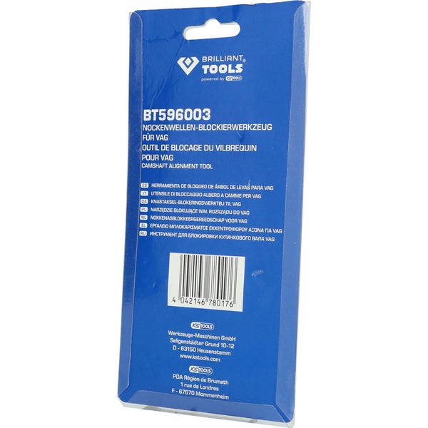 Brilliant Tools Nockenwellen-Blockierwerkzeug für VAG in Verpackung