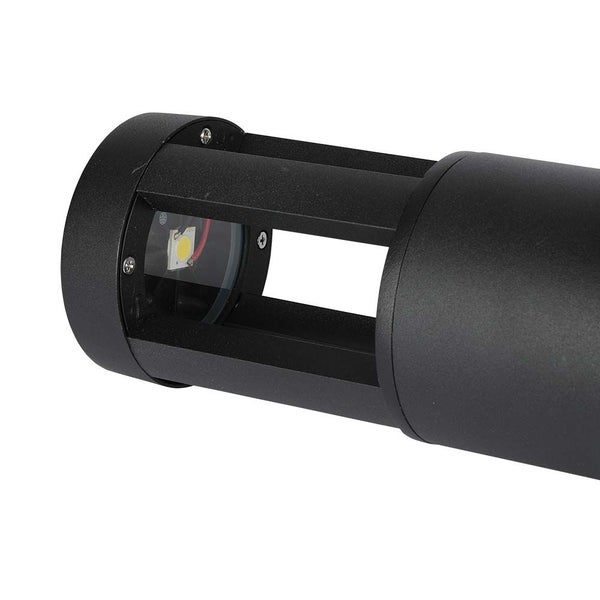V-TAC VT-830-B-N - LED-Pollerleuchten - Schwarz - 25CM - IP65 - 10W - 1000 Lumen - 3000K