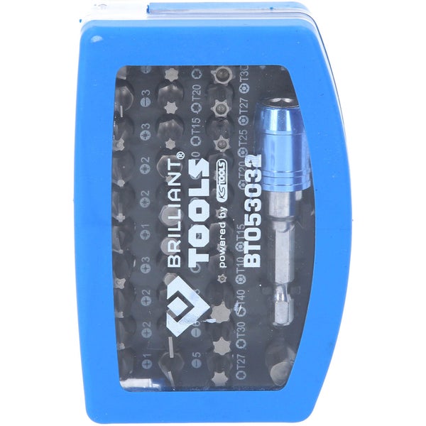 Brilliant Tools Bit Set im blauen Gehäuse