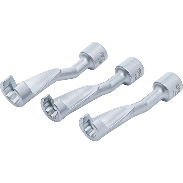 BGS Leitungsschlüssel-Satz offen Antrieb Innenvierkant 12,5 mm (1/2) SW 14 - 17 - 19 mm - 8450