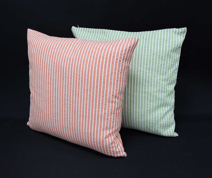 FRANK FLECHTWAREN | Kissenhülle Streifeneffekt, 2er Set, POLYESTER, BAUMWOLLE, 45 x 45 cm