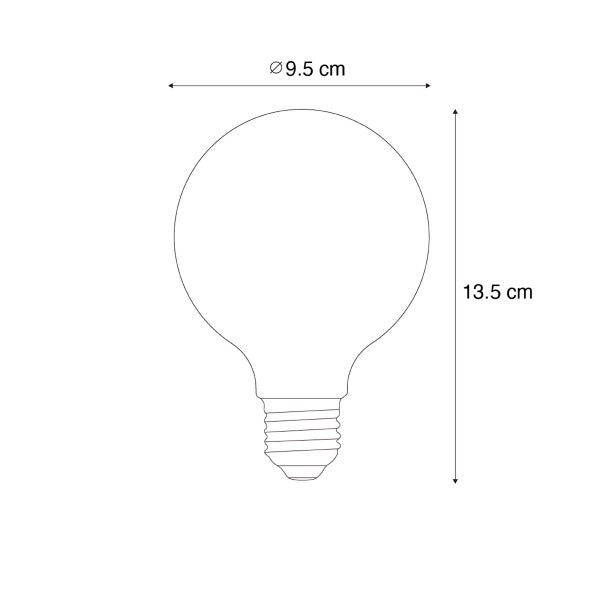 E27 dimmbare LED-Glühbirne G95 5W 450lm 2200K