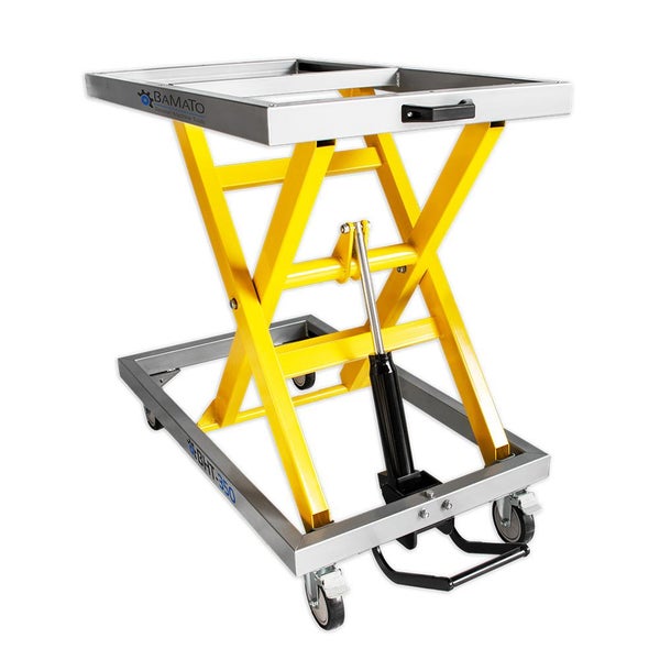 Scherenhubtisch mit Rädern für den Einsatz in Werkstätten