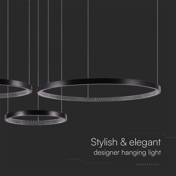 Design-Hängeleuchte mit ringförmigen Elementen