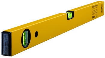 Eine 60 Zentimeter Wasserwaage mit zwei Libellen zur exakten Ausrichtung bei Bau und Montagearbeiten.