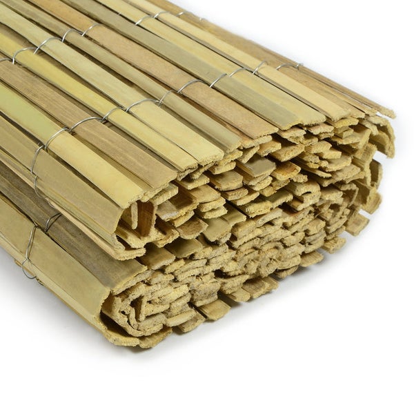FLOORDIREKT Bambus Sichtschutzzaun Brasil - Dekorativer Sichtschutz für Balkon und Garten - 100 x 300 cm