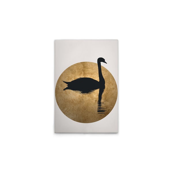 Wandbild mit Schwanmotiv