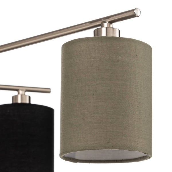 Lindby Deckenlampe Pellinora (Modern) aus Metall (6 flammig, E14) - Textil Deckenleuchte Lampe Wohnzimmerleuchte