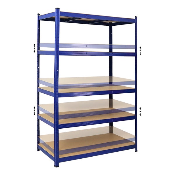 PROREGAL Schwerlastregal Taurus HxBxT 180 x 120 x 60 cm Fachlast 175 kg Blau