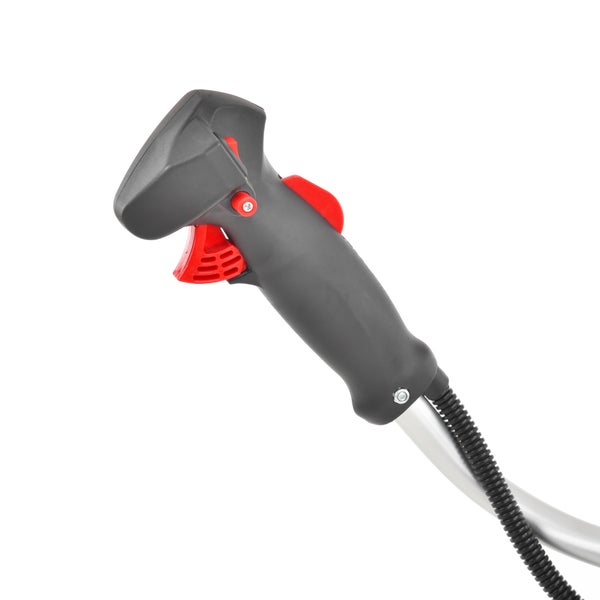 Griffstück einer Motorsense mit Bedienungselementen