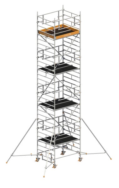 Layher Fahrgerüst mit mehreren Plattformen