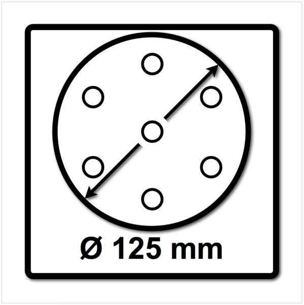 Festool Schleifteller ST-STF D125/8 FX-H FastFix 125 mm hart ( 492127 )