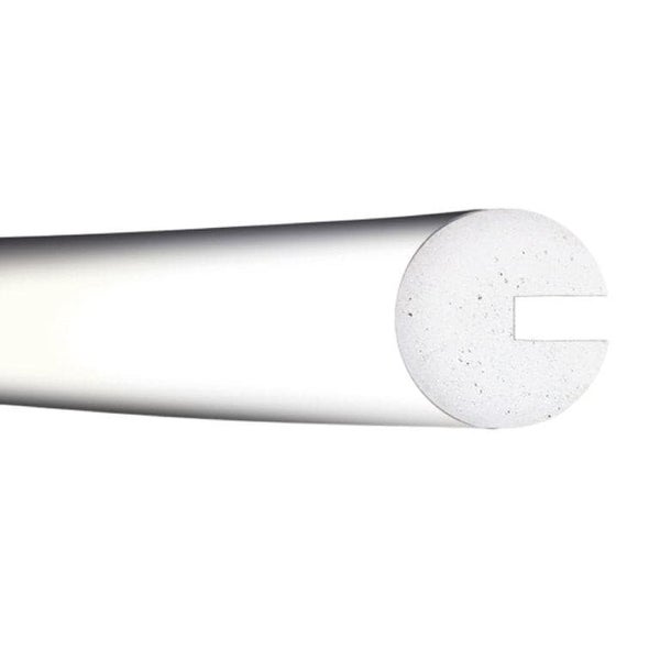 MORION-Prallschutz, Rund, Profilschutz 40/40 mm,1 Meter, weiß