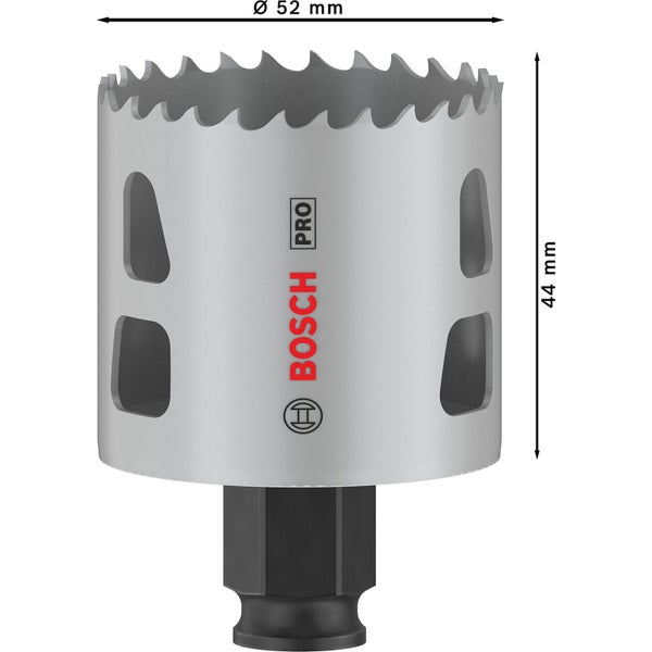 Bosch Pro Lochsäge, 52 mm Durchmesser, 44 mm Länge