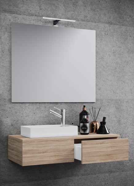 3-tlg Gäste WC Waschplatz Waschtisch Gudas Spiegel