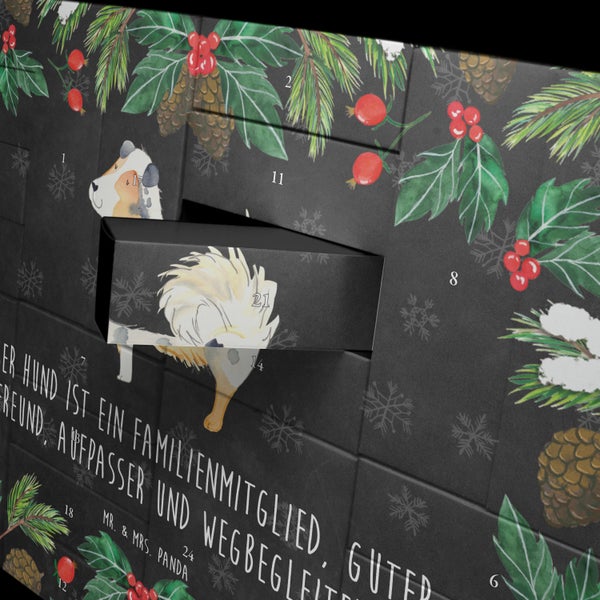 Mr. & Mrs. Panda Befüllbarer Adventskalender Hund Australien Shepherd - Schwarz