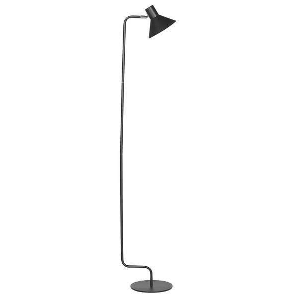Stehlampe RIMAVA verstellbar Metall Schwarz