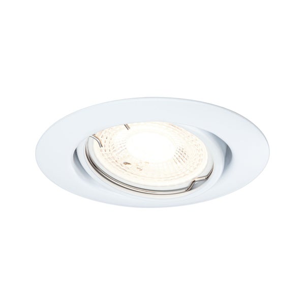 Einbauleuchte Base Basisset schwenkbar rund 90mm 20° GU10 max. 10W 230V dimmbar Weiß