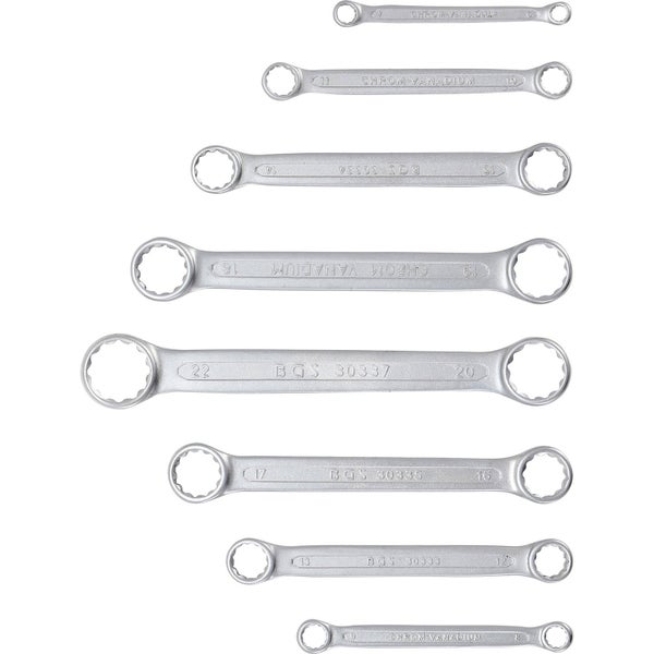 BGS Doppel-Ringschlüssel-Satz extra flach SW 6-22 mm 8tlg. - 30300