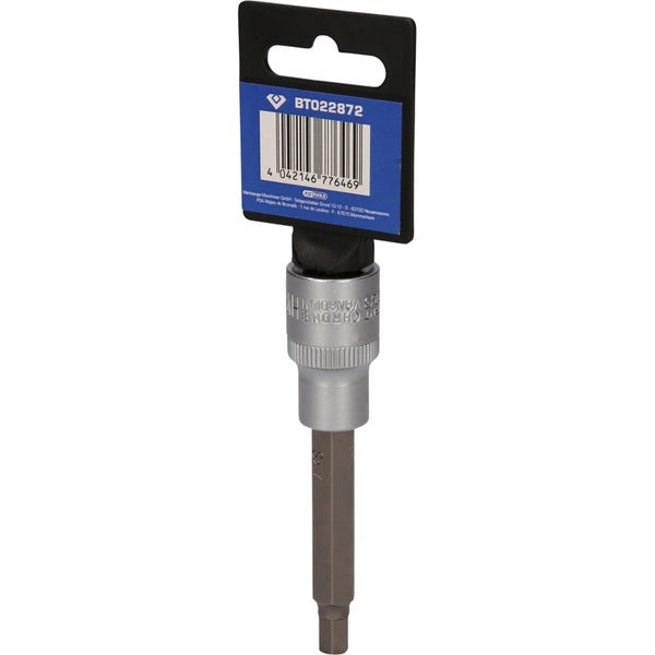 BRILLIANT TOOLS 1/2 Innensechskant Bit-Stecknuss 100 mm lang 7 mm - BT022872