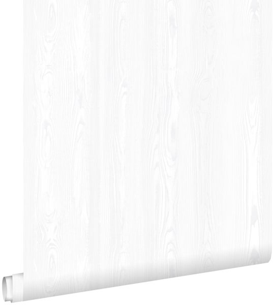 ESTAhome Tapete Holz-Optik Weiß - 53 cm x 10.05 m - 138927
