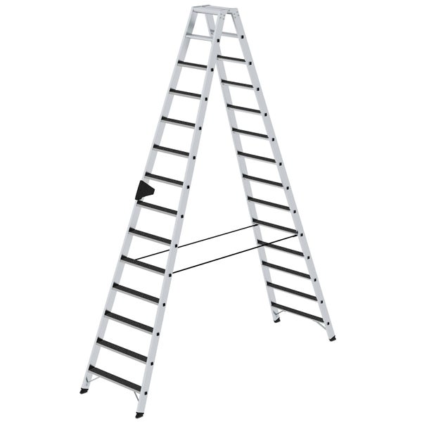 MUNK Stehleiter beidseitig begehbar mit clip-step R13 2x14 Stufen