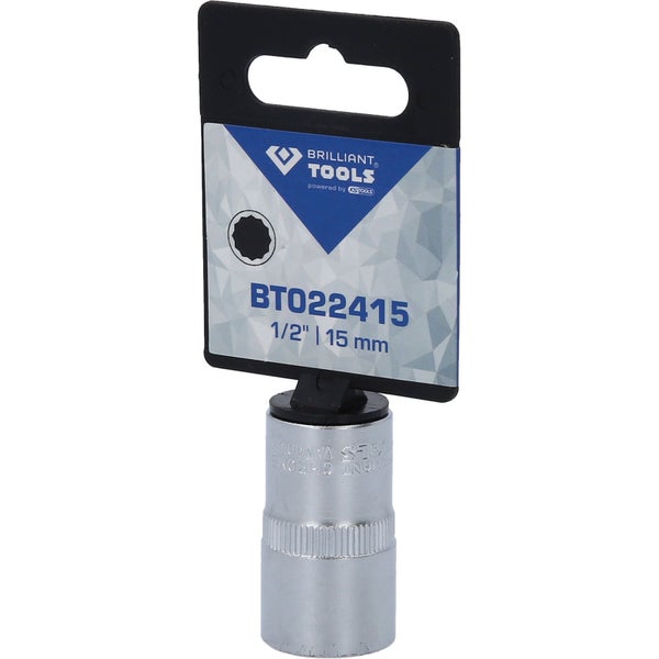 BRILLIANT TOOLS 1/2 Zwölfkant-Stecknuss 15 mm - BT022415