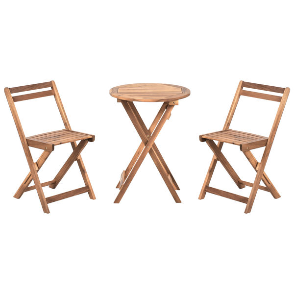 Bistro Set klappbar SACILE Akazienholz Braun