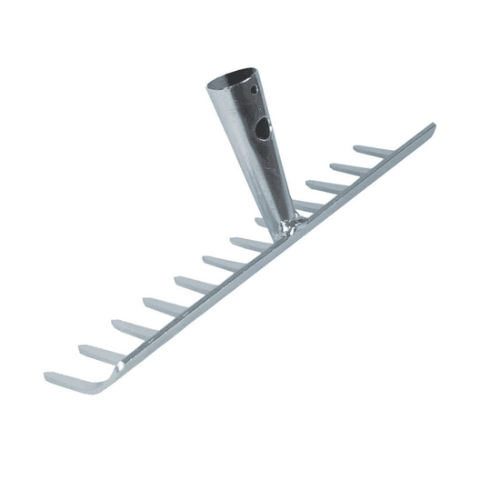 Metall Rechenkopf ohne Stiel für Gartenarbeiten