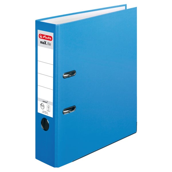 Herlitz Ordner maX.file protect A4 8cm acqua