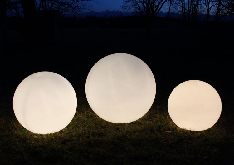 Kugelleuchte Gartenkugel GlowOrb white 45cm Ø E27 10477