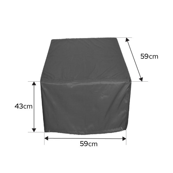 PegasoMarine Schutzhülle 59x59x43 cm für Gartentisch Wetterfeste Abdeckung für Gartenmöbel