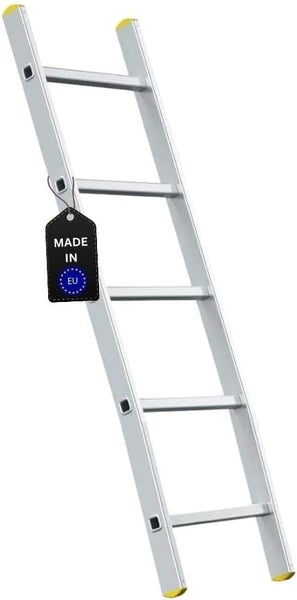PROREGAL Sprossen-Anlegeleiter ATLAS Ohne Traverse 5 Sprossen Arbeitshöhe 2,43 m Traglast 150 kg