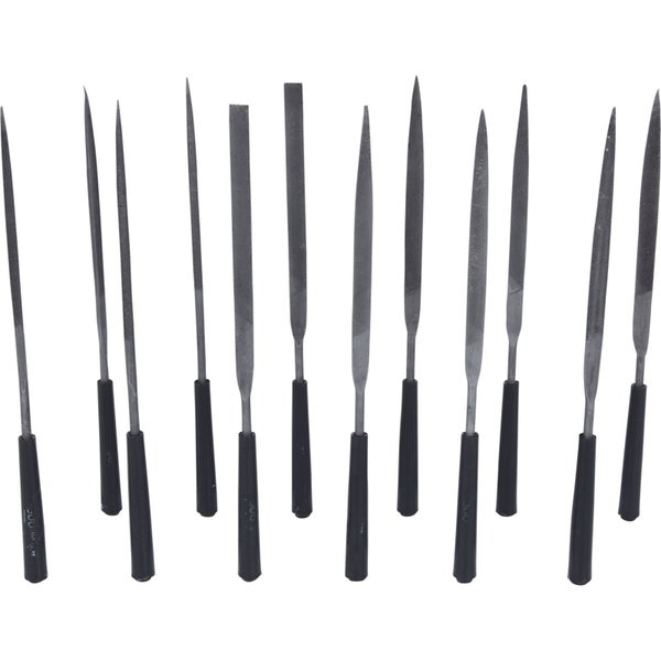 KS TOOLS Nadelfeilen-Satz mit Kunststoffheft 12tlg. - 140.3050