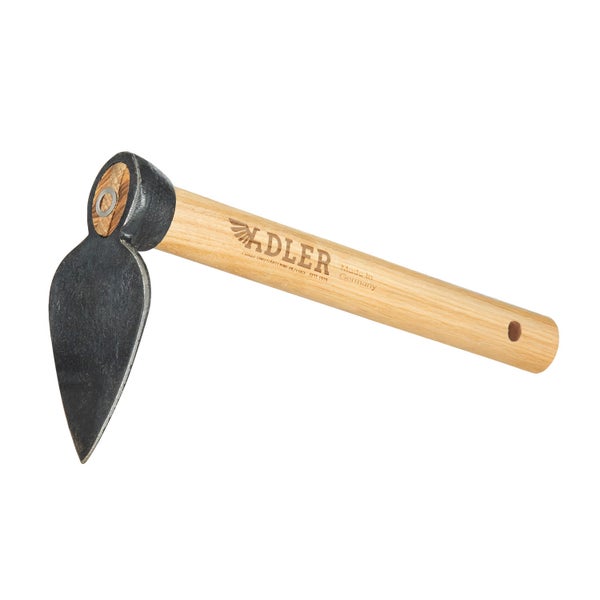 Adler Handhacke mit geschmiedetem Blatt und Eschenholzstiel Made in Germany