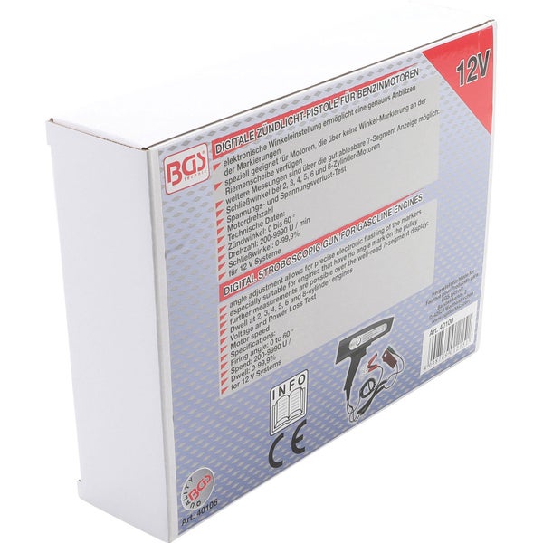 Verpackung einer digitalen Zündlichtpistole für Benzinmotoren