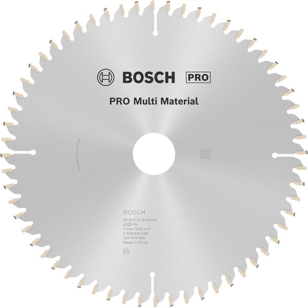 Bosch PRO Multi Material Kreissägeblatt 216 x 2,5 x 30 mm - 2608640446