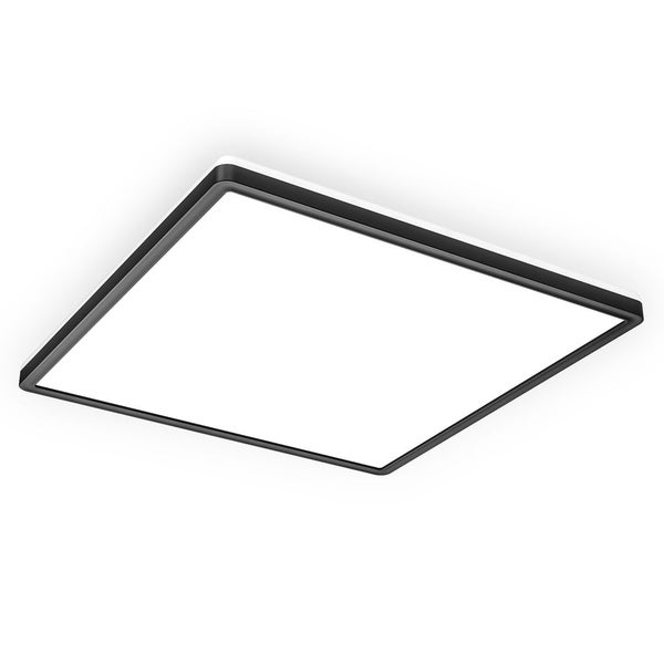 LED Panel 42x42 cm - 22W, 3000lm, flach, backlight, neutralweiß, schwarz