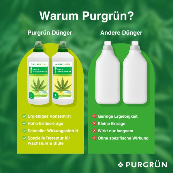 Purgrün Indica-Dünger-Set 2 x 1 Liter