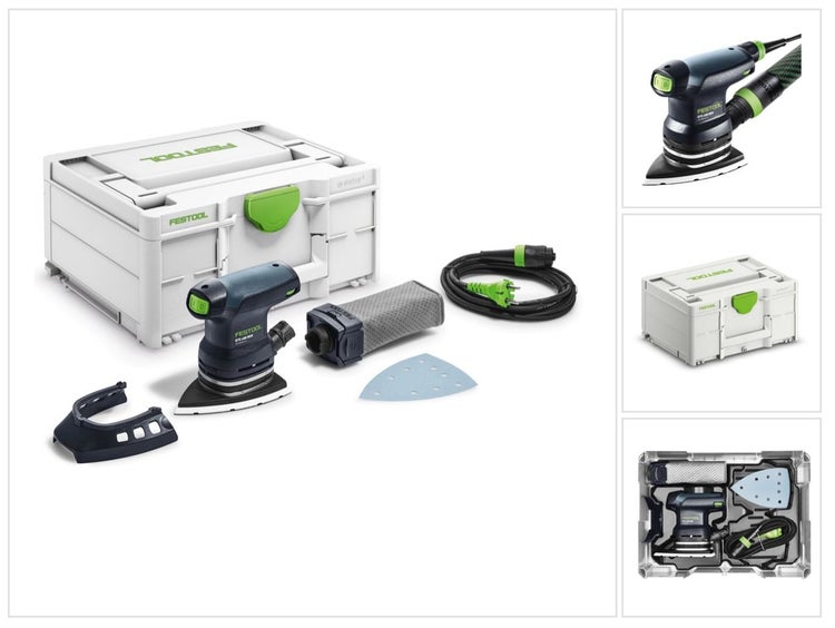 Festool DTS 400 REQ-Plus Deltaschleifer 250 W 100 x 150 mm ( 577518 ) + Systainer ( Nachfolger von 576064 )